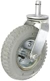 Quantum Storage Systems WR-PS 2-1/2 Diameter Pneumatic Wheel One Swivel Stem Caster, 325 lbs Capacit