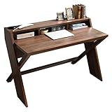 パソコンデスク 幅125cm デスク 机 つくえ ワークデスク PCデスク オフィスデスク ハイタイプ 木製 北欧 お洒落 PD008-BR J-Supply