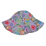 AbG幼児用女の子パープル花柄Sun HatフロッピーBumblebeeバケットキャップ