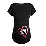 Zhuhaitf 面白いプリントTシャツ Casual Womens Maternity Funny of Pregnancy Loving Child Baby Designer t shirt f