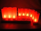 RioRand® 充電式 LEDキャンドルライト キャンドルライト LEDキャンドル 間接照明 着火不要！揺らめいて見える LEDキャンドル テーブルランプ 卓上ランプ LED蝋燭　ろうそく ゆらぎ（