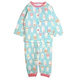 ベビー パジャマ 長袖 上下セット 女の子 前開き ルームウェア うさぎ柄 キルト 腹巻付 サックス 95cm