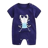 Tovadoo ベビー　ロンパース　カバーオール　半袖　キャラクター　夏　コットン　可愛い　爽やか　遊園地　リゾート　旅行　室内　出産祝い　新生児　女の子　男の子