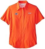 NCAA Florida GatorsレディースCollegiate Tamiami半袖シャツ、スパークオレンジ、スモール