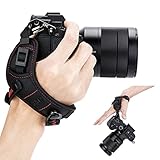 [JJC] ハンドストラップ リストストラップ ソニー A7 V A9III A7C R A7C II A6700 A7RV A7IV ZV-E10 ZV-E1 A7C A7SIII A7RIV A7RIII A7RII A7R A7III A7II A7 A7SII A6100 A6600 A6500 A6400 A6300 A99II A77II RX10 IV III II 適用 赤い
