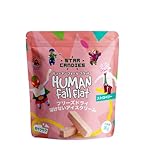 Star Candies x Human Fall Flat フリーズドライ アイス | 冷凍不要でサクサク食感 | 持ち運び便利な宇宙食スイーツ | キャンプ・非常食・アウトドア・おやつに最適 | 子どもも大人も楽しめるスナック (1 Pack, ストロベリー)