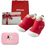 ミキハウス(mikihouse) ベビーファーストシューズ 13.5 2E, 赤(リボンラッピング包装済み)＋ビタット(ピンク)