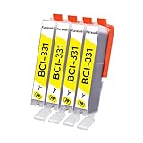 Karasaki BCI-331 BCI-330 互換インク キヤノン(canon)用 BCI-331/330 BCI-331Y イエロー 4個 対応機種:PIXUS TS8530 / TS8630 / TS8730 / TS8830【残量表示対応/個包装】