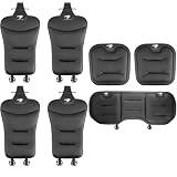 Harrierハリアー車シートカバーレザー防水・防汚仕様カーシートクッション＆お尻クッション（ベルベット裏地）運転席・助手席・後部座席用カスタムアクセサリー 内装パーツ カー用品（ブラック7枚セット