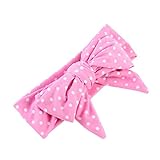 Domybest　ベビー ヘアバンド リボン 蝶結び　自作　キッズ 子供 カチューシャ 髪飾り ヘアアクセサリー 水玉柄　女の子 新生児 赤ちゃん 出産祝い 内祝い お宮参り 誕生日 100日記念 こ