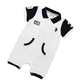 [ユーエスポロ] U.S. POLO ASSN. (BABY) ベビー服 半袖ショートオール USP28354NV Mサイズ