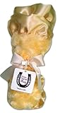 Max Daniel Baby Rosebuds and Satin Security Blanket - Butter by Max Daniel Designs