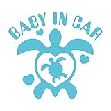 imoninn BABY in car ステッカー　【パッケージ版】　No.07　ホヌさん　（水色）