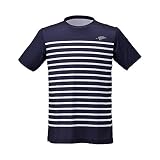 フリーノット(FREE KNOT) UVカット サンシェード ボーダーTシャツ 3L ネイビー. Y1636-3L-80