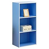 オープンラック シェルフ ラック パステルカラー パステルボックス3段 ブルー