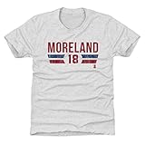 500レベルMitch Morelandボストン野球子供用シャツ – Mitch Morelandボストンフォント Kids Small (6-7Y) ホワイト