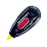 プラス 修正テープ ホワイパー 裏から見えない修正テープ 4.2mm ブラック ピンク 47-613