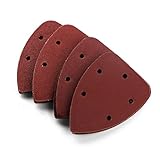 Pixnor 40pcs Mouse Detail Sander Sandpaper Sanding Paper Hook Loop Assorted 40 80 120 240 Grits [並行輸