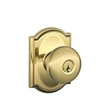 Schlage Lock Company F51APLY605CAM F51A PLYMOUTH 605 CAM 16211 10027 CAMELOT Deco Rose Entry by Schl