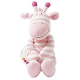 Manhattan Toy Baby Activity Plush Toy with Ring Rattle Pink Giraffe 10 [並行輸入品]