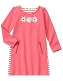 Gymboree Little Girls' Long Sleeve Dress Sunkist Coral 6 [並行輸入品]