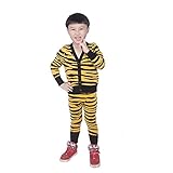 Kayiyasu カイヤス キッズ カーディガン 子ども セーター パンツ ニット カットソー スウェット トレーナー ズボン 前開き 上下セット 虎柄 豹柄 021-xcfz-hptz(5Y（120