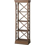 インテリア 家具 便利 おしゃれ オープン収納棚 Aube オーブ シェルフ4D 木製 4段 幅50cm COD-455BR ブラウン