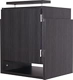 選べる5カラー！天井つっぱり上置き 幅 45cmX奥行39cm 天井高226cm～265cm対応(ブラック)