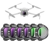 NEEWER フィルターセット 6枚パック コンパチブル Mini 5 Proドローンカメラ UV/CPL/ND4/ND8/ND16/ND32フィルター スナップオン 円偏光 減光 CPL NDレンズフィルター ドローンカメラ撮影アクセサリー