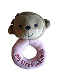 Carter 's My First Valentine 's Day Pink Monkey Rattle 3 m +
