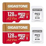 【Switch 1専用】GIGASTONE マイクロsdカード 128GB 2個セット 4K Game Pro microSDXC UHS-I A2 V30 U3 C10 100MB/s Ultra HD 4K ビデオ録画 アクションカメラ スポーツカメラ 4K Ultra HD 動画 SDアダプター2枚付き【5年データ復旧・無償交換保証】