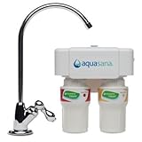 Aquasana AQ-5200.56 2-Stage Under Counter Water Filter System with Chrome Faucet [並行輸入品]
