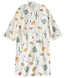 (ジャンーウェ)レディース パジャマ 綿 ルームウェア 部屋着 前開き ガウン 夏 かわいい ...