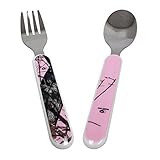 Mossy Oak Pink Toddler Fork & Spoon Utensil Set by Mossy Oak