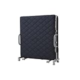 ベッド 折りたたみ 折りたたみベッド 高反発 ウレタン メッシュ メッシュ生地 折りたたみベッド 高反発ウレタン (ネイビー, シングル)