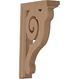 Ekena Millwork BKT01X06X08BUAL 1 1/2-Inch W by 6-Inch D by 8 1/2-Inch H Bulwark Bracket, Alder [並行輸入