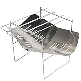 Tane 焚火台 バーベキューコンロ 超軽量 A4サイズ 組み立て式 折りたたみ アウトドア キャンプ ファイアースタンド