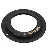 カメラアクセサリー　goproアクセサリー　M42-EOSカメラ用電子リング　電子接点付マウント変換アダプター　　ピン押しタイプ 　AFアシスト電子チップ付　ブラック
