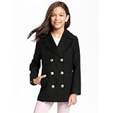 オールドネイビー OLD NAVY/ ブラッシュミリタリースタイルピーコート ブラック アウタージャケット XL【並行輸入】