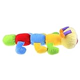 JiliオンラインキュートCaterpillar Plush Toy、Sozzyベビーリングベルおもちゃ、かわいい新生児赤ちゃんRattleおもちゃ