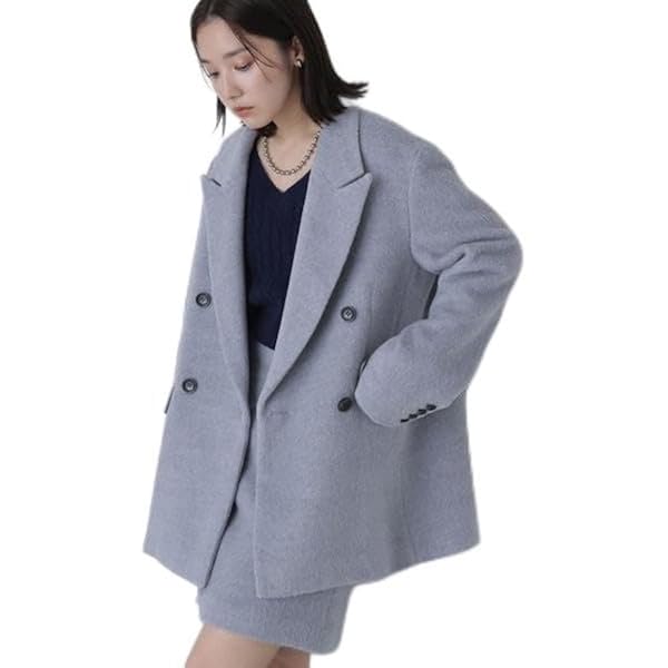 Amazon | [ナチュラルビューティーベーシック] ダブルブレストフォルム