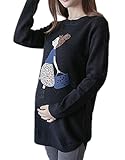(オーセンティック) AUTHENTIC マタニティ ウェア セーター トップス ニット ゆったり 妊婦服 産前 産後 (XL, ブラック)