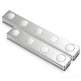 ネオジム磁石 マグネット 小型長方形 マグネット 角型 直方体 磁石 超強力な 棒 工具格納 58x10x2mm 2個 + 68x10x2mm 2個