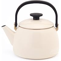 富士ホーロー 広口 ケトル 2.5L バニラ IH対応 CLF-2.5K.VA
