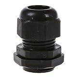 SODIAL(R)10個 黒いプラスチックPG16防水ケーブルコネクタ