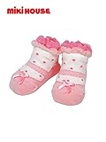 [ミキハウス] MIKIHOUSE 【ミキハウス(ベビー)】 ストラップ付きリボンシューズ風ベビーソックス （9cm-11cm） 40-9532-951 ピンク 9cm