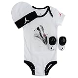 NIKE(ナイキ)　Jordan AJ11 Sole 3-Piece Set エア・ジョーダン 0-6ヶ月　ボディスーツ★靴下★帽子　3点セット [並行輸入品]