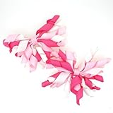 Mini Korkerヘアリボンクリップのセット2 – Girls CurlyグログランリボンHairbows