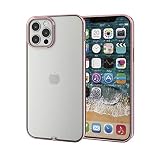 エレコム iPhone 12 / 12 Pro ケース Qi充電対応 ソフト 極み サイドメッキ ローズゴールド PM-A20BUCTMPN