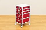 収納ケース 収納チェスト 5段 収納ボックス 書類ケース ドキュメント/レッド